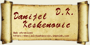 Danijel Keskenović vizit kartica